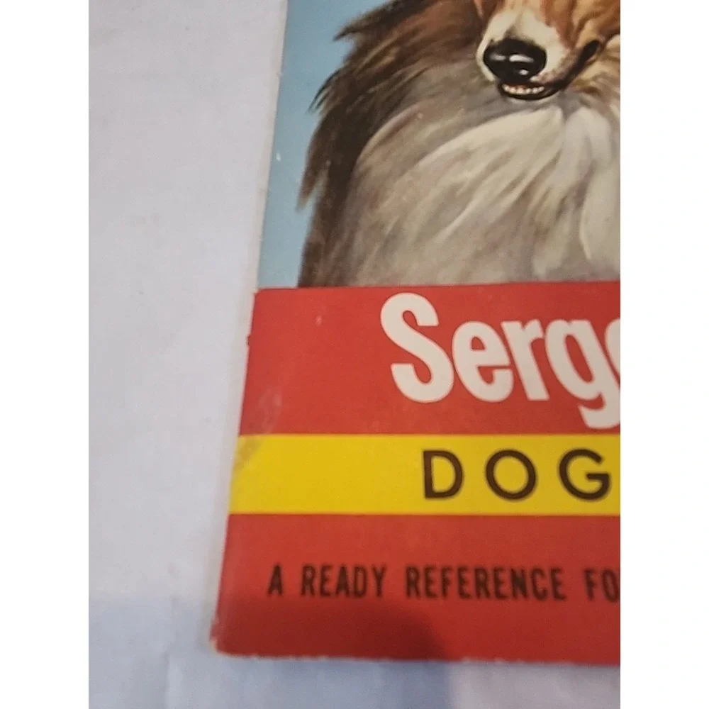 Vintage 1940s Small Sergeant's Dog Care &‎ Product Book Great For Junk Journals